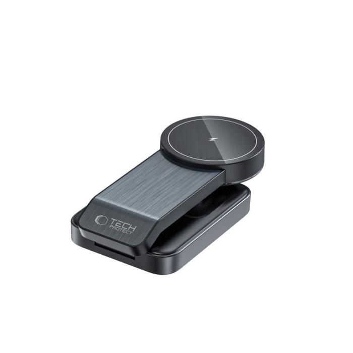 Bild 5, Tech-Protect 15W Qi Trådlös Magnetisk MagSafe Laddare Svart