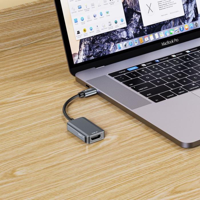 Bild 6, Tech-Protect USB-C-HDMI 4K 60Hz Adapter UltraBoost Svart