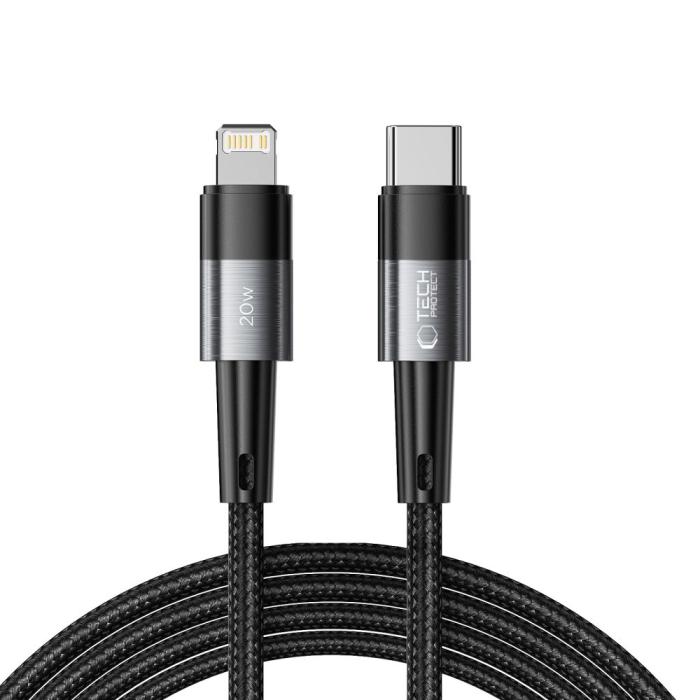 Bild 1, Tech-Protect 2 m 20W/3A PD Lightning - USB-C Kabel UltraBoost Grå