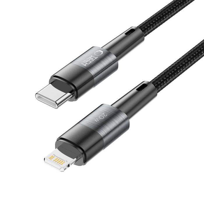 Bild 2, Tech-Protect 1 m 20W/3A PD Lightning - USB-C Kabel UltraBoost Grå