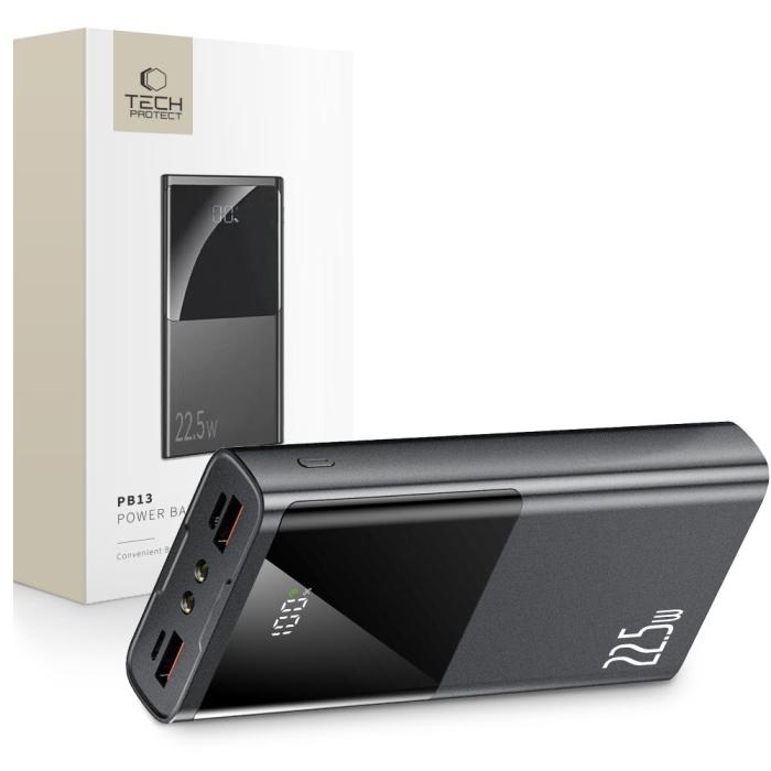 Bild 1, Tech-Protect 20000mAh 22.5W Powerbank Grå