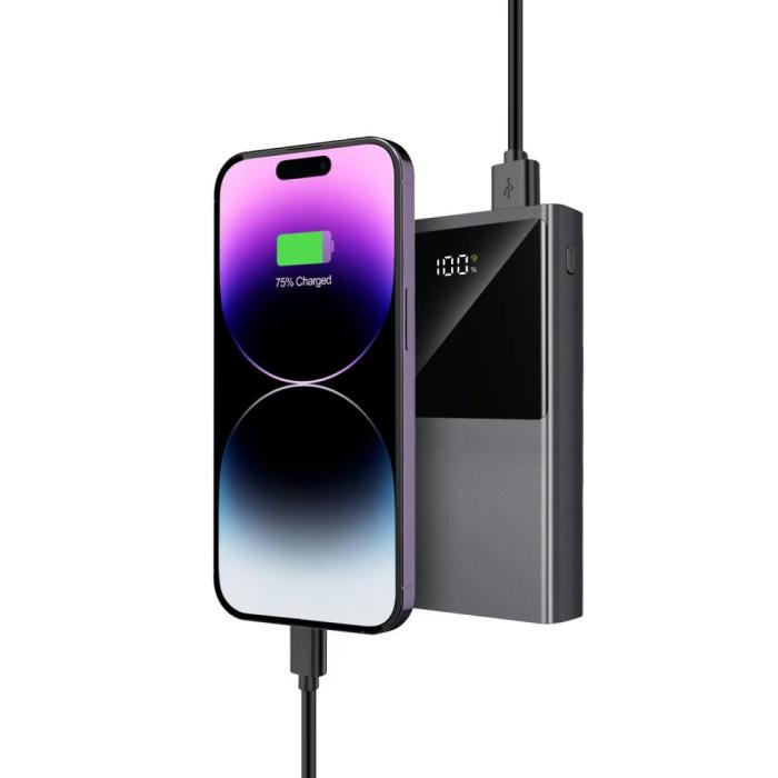 Bild 5, Tech-Protect 20000mAh 22.5W Powerbank Grå