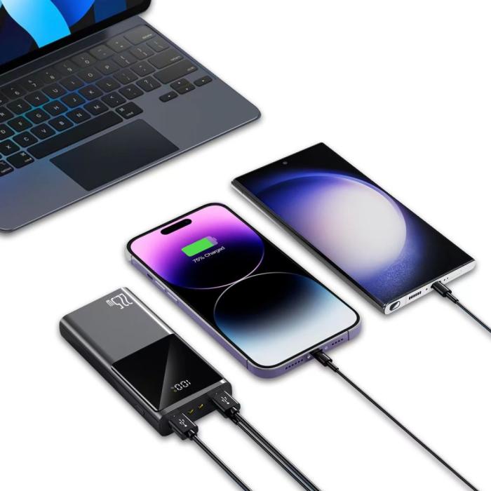 Bild 6, Tech-Protect 20000mAh 22.5W Powerbank Grå