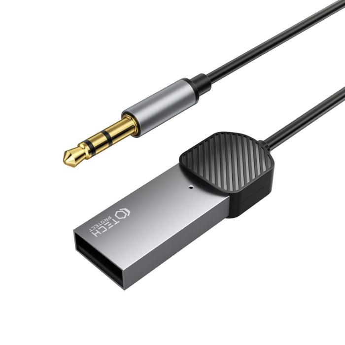 Bild 4, Tech-Protect AUX - USB-A Bluetooth Adapter UltraBoost Grå