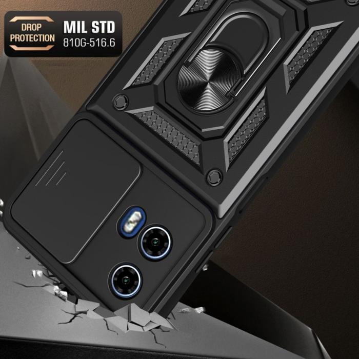 Bild 3, Tech-Protect Motorola Moto G24/G04 Skal CamShield Pro Svart