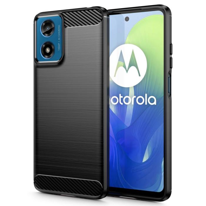 Bild 1, Tech-Protect Motorola Moto G24/G04 Skal TPU Carbon Svart