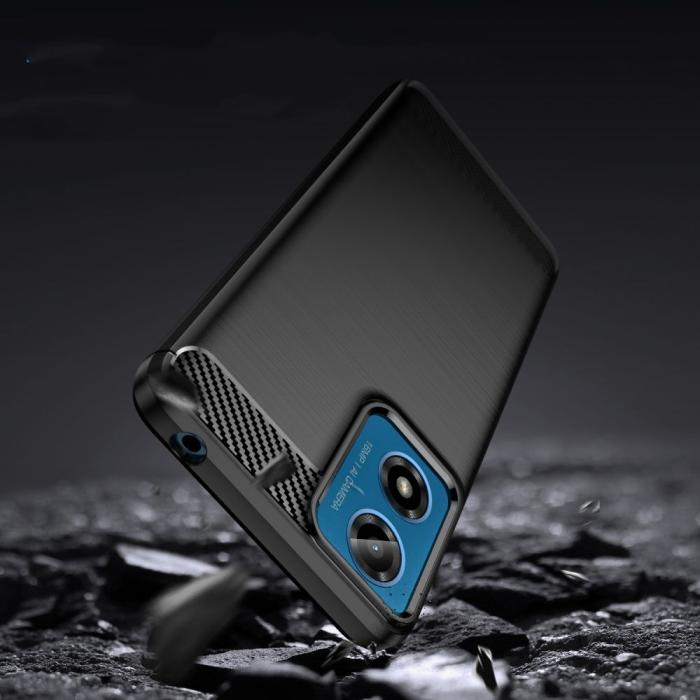 Bild 3, Tech-Protect Motorola Moto G24/G04 Skal TPU Carbon Svart
