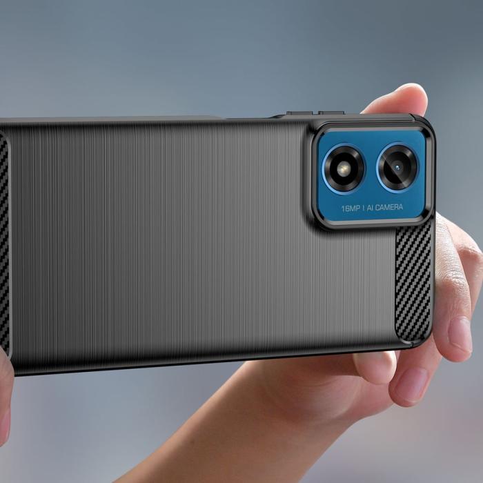 Bild 5, Tech-Protect Motorola Moto G24/G04 Skal TPU Carbon Svart