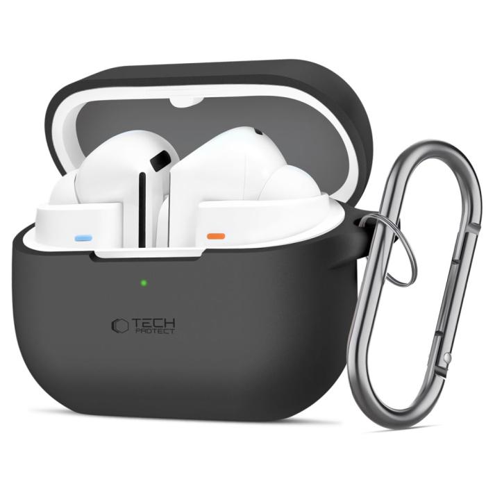 Bild 1, Tech-Protect Galaxy Buds 3/3 Pro Skal Silikon Hook Svart