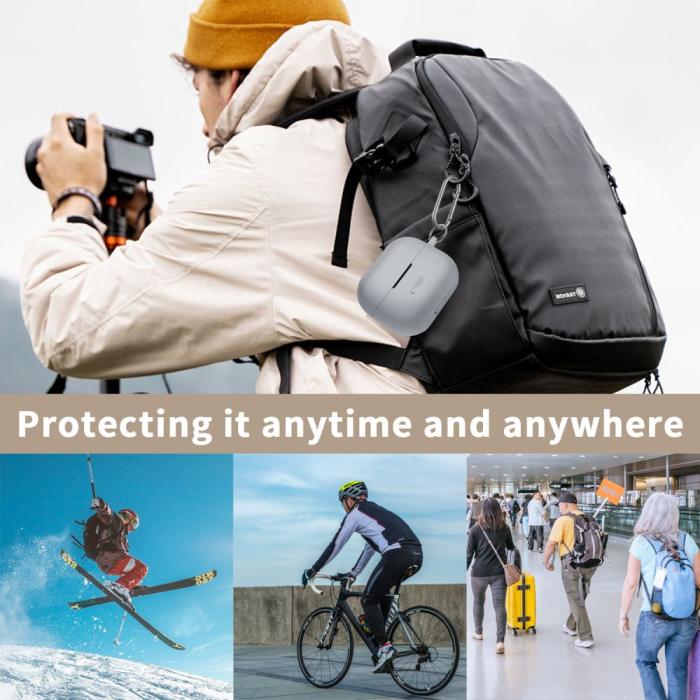 Bild 5, Tech-Protect Galaxy Buds 3/3 Pro Skal Silikon Hook Svart
