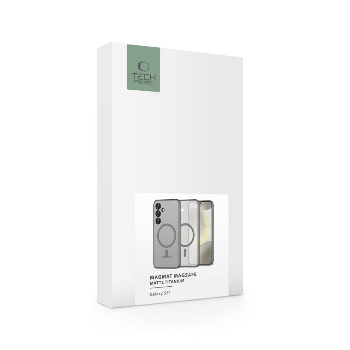 Bild 5, Tech-Protect Samsung Galaxy S24 Skal MagSafe MagMat Titanium