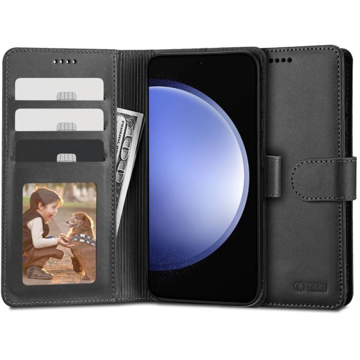 Bild 1, Tech-Protect Samsung Galaxy S23 FE Fodral Läder Svart