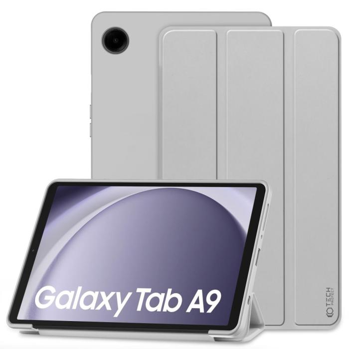 Bild 1, Tech-Protect Galaxy Tab A9 Fodral SmartCase Grå
