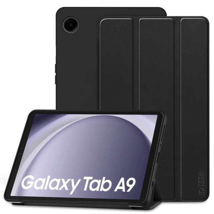 Bild 1, Tech-Protect Galaxy Tab A9 Fodral SmartCase Svart