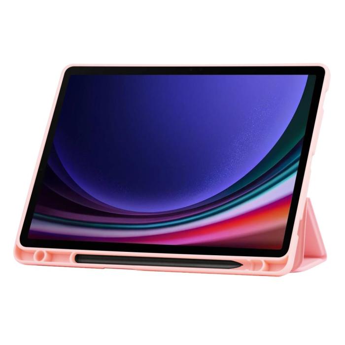 Bild 4, Tech-Protect Galaxy Tab S9 FE Fodral SmartCase Pennhållare Rosa