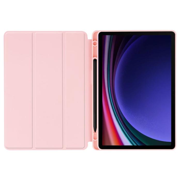 Bild 5, Tech-Protect Galaxy Tab S9 FE Fodral SmartCase Pennhållare Rosa