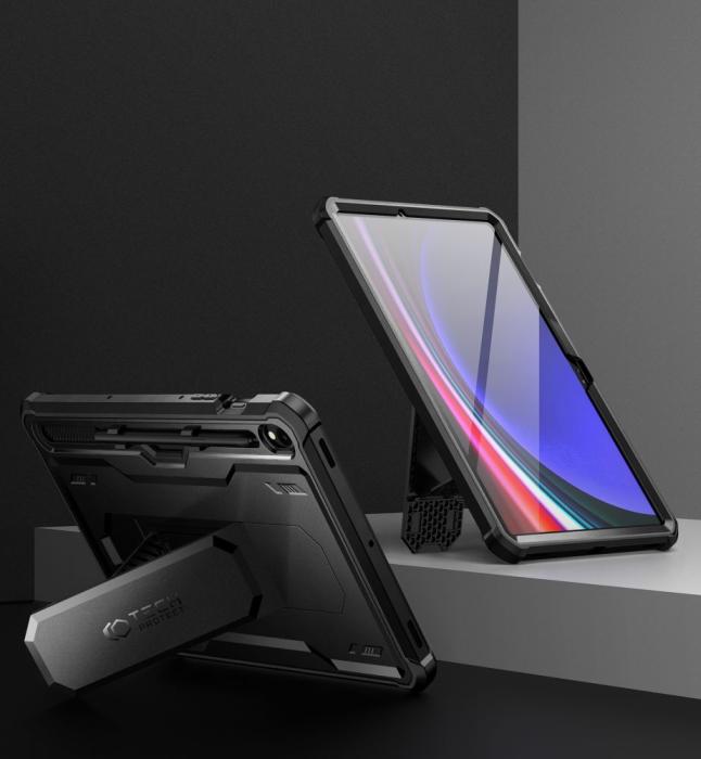 Bild 5, Tech-Protect Galaxy Tab S10 FE / Tab S9 Skal Kevlar Pro Svart
