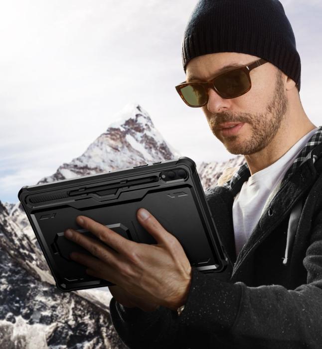 Bild 4, Tech-Protect Galaxy Tab S9 Plus Skal Kevlar Pro Svart