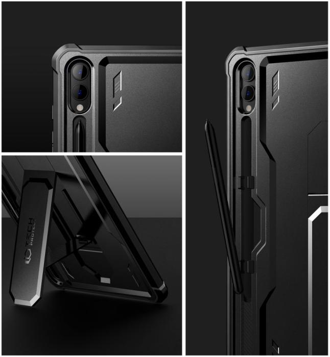 Bild 6, Tech-Protect Galaxy Tab S9 Plus Skal Kevlar Pro Svart