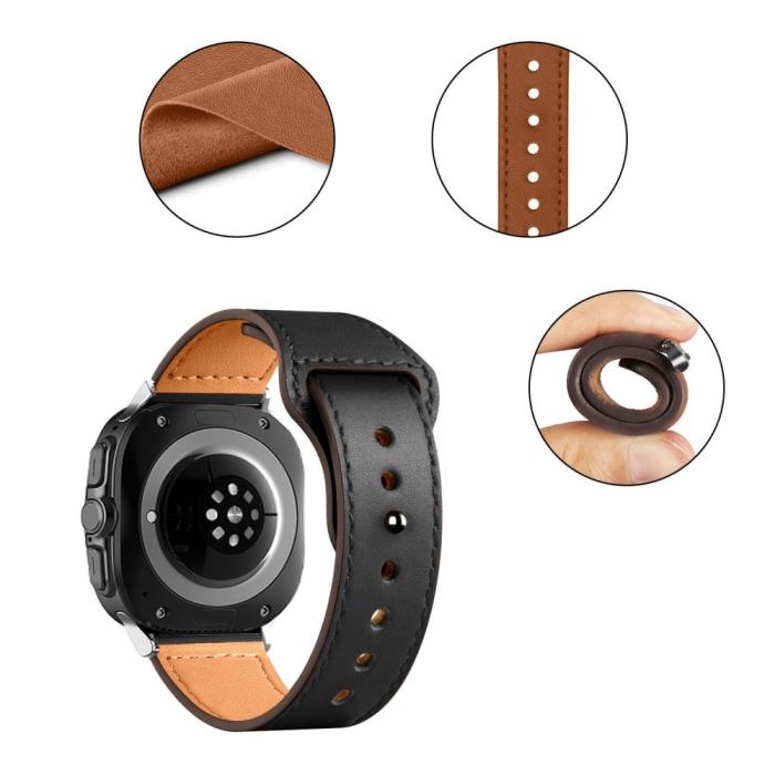Bild 4, Tech-Protect Galaxy Watch Ultra (2025) / 47 mm Armband LeatherFit