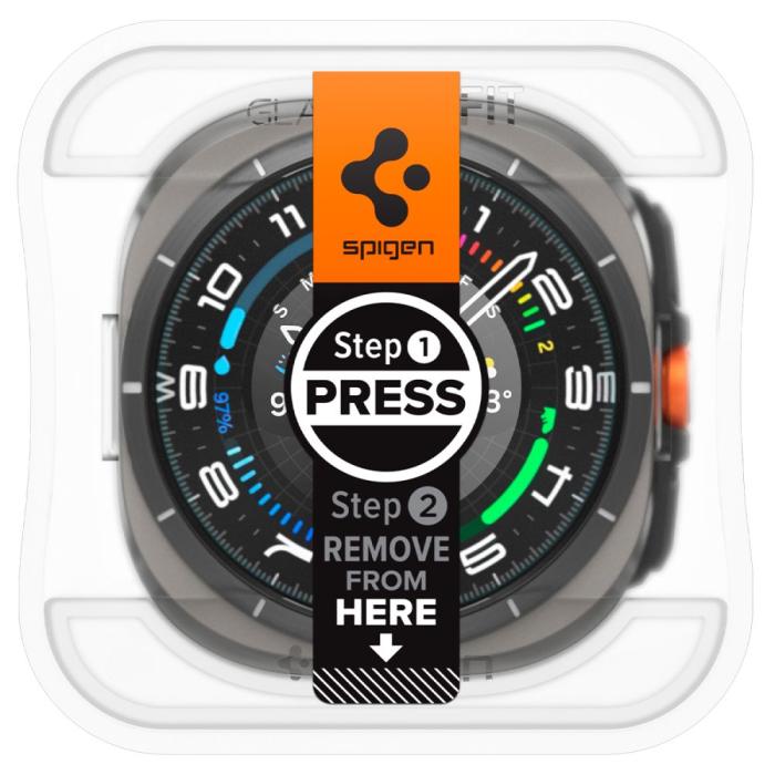 Bild 2, Spigen Galaxy Watch Ultra (2025) / 47 mm 2-PACK Skärmskydd 