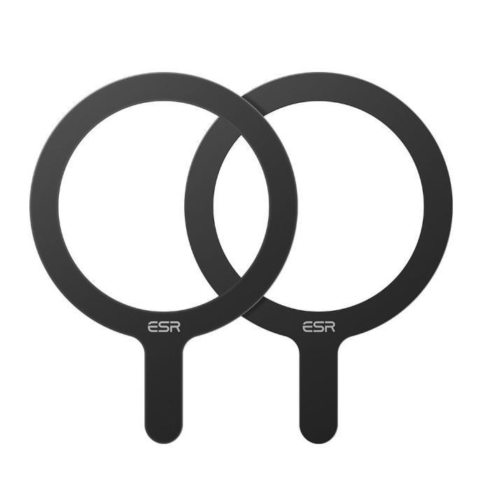 Bild 4, ESR 2-PACK Universal Magnetisk MagSafe Ring Svart