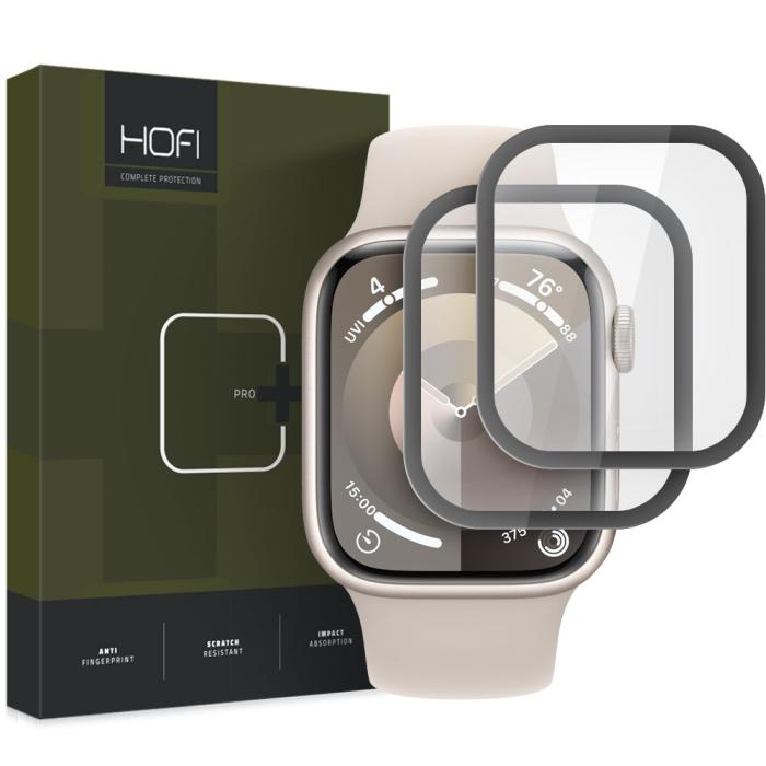 Bild 1, HOFI Apple Watch 41 mm 2-PACK Skärmskydd Pro+ Hybrid Glas