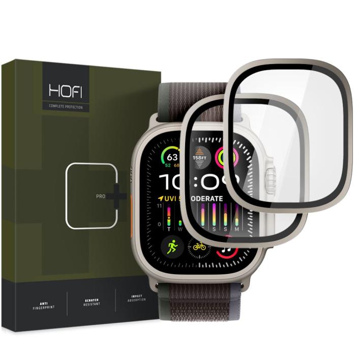 Bild 1, HOFI Apple Watch Ultra 49 mm 2-PACK Skärmskydd Titanium