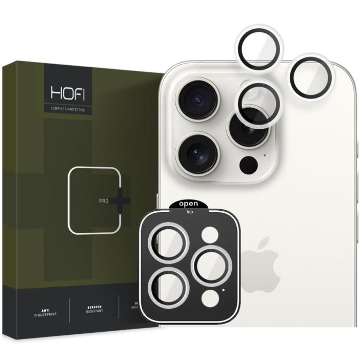 Bild 1, HOFI iPhone 15 Pro Max/15 Pro Linsskydd CamRing Pro+ Clear