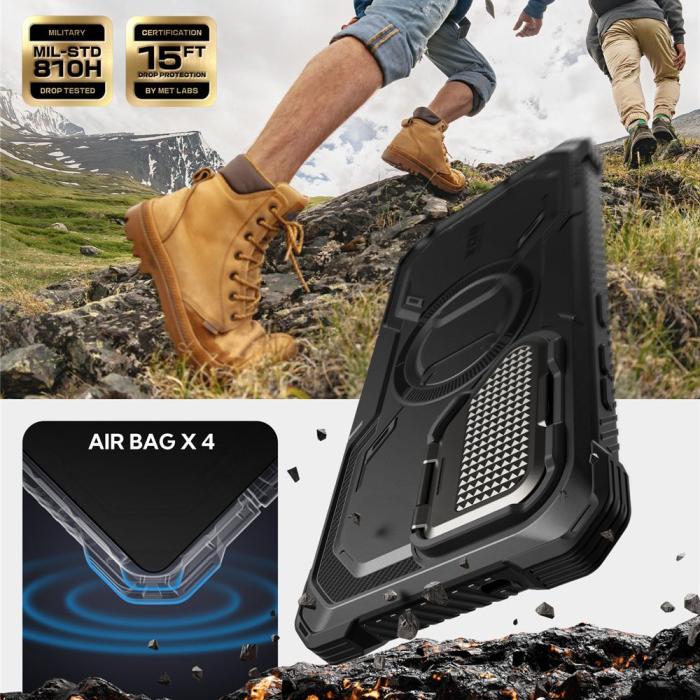 Bild 3, Supcase Galaxy S25 Ultra Skal MagSafe Iblsn ArmorBox Svart