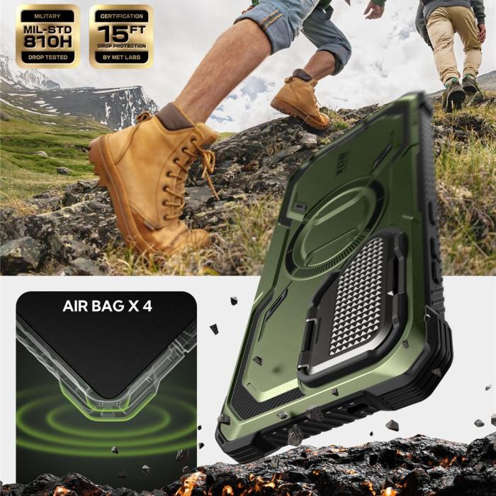 Bild 3, Supcase Galaxy S25 Ultra Skal MagSafe Iblsn ArmorBox Guldan