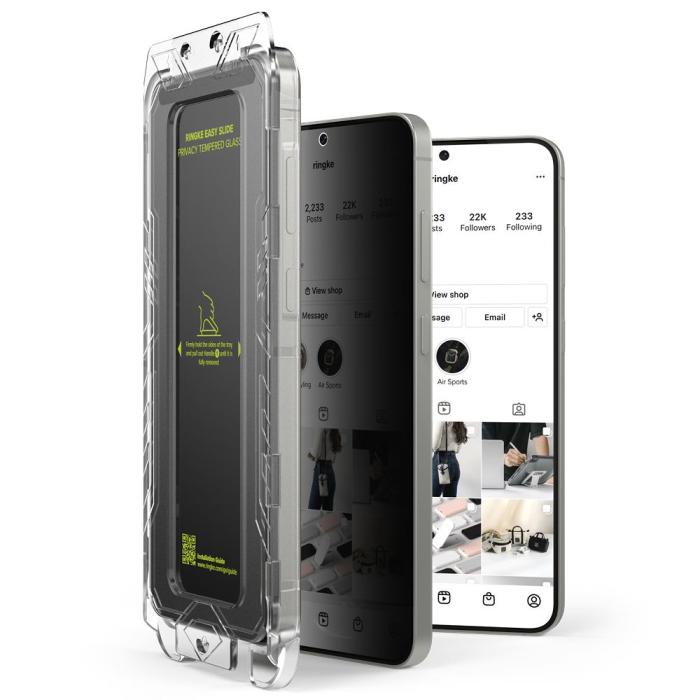 Bild 2, Ringke Galaxy S25 2-PACK Easy Slide Skärmskydd Privacy