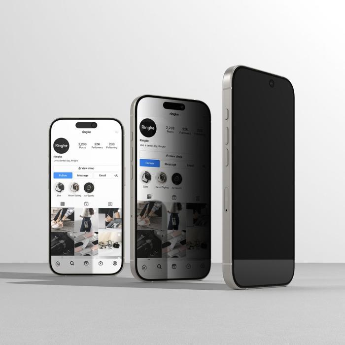 Bild 3, Ringke Galaxy S25 2-PACK Easy Slide Skärmskydd Privacy