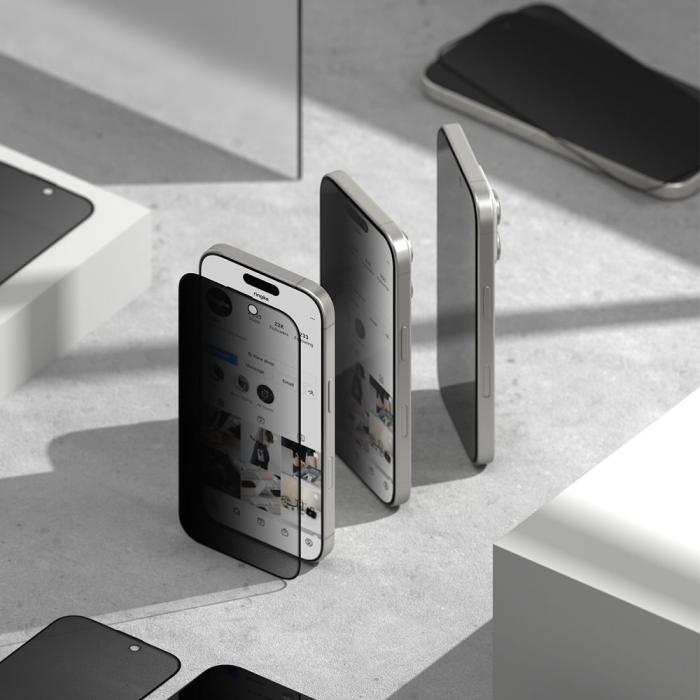Bild 6, Ringke Galaxy S25 2-PACK Easy Slide Skärmskydd Privacy