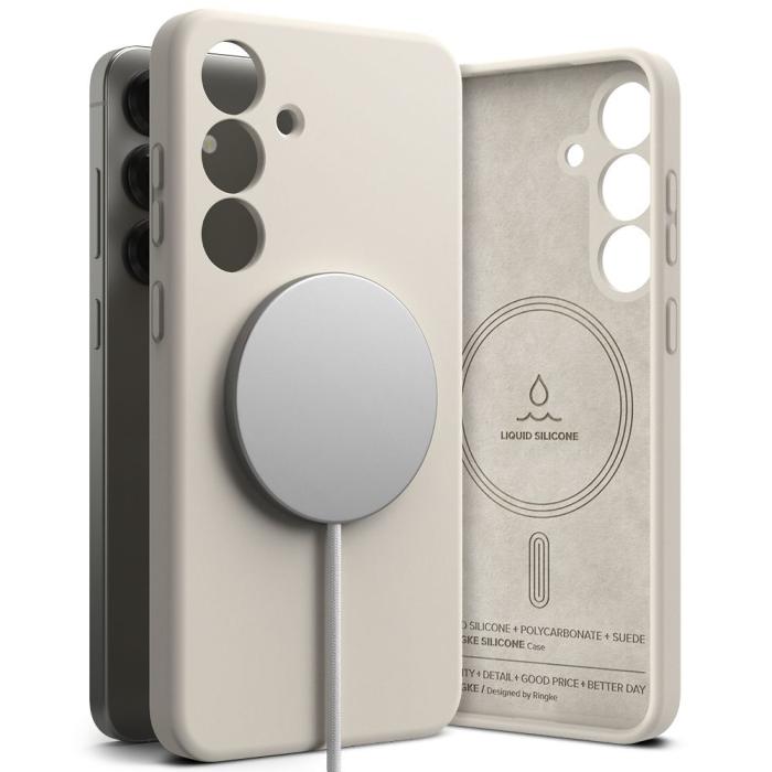 Bild 1, Ringke Galaxy S25 Skal MagSafe Silicone Stone