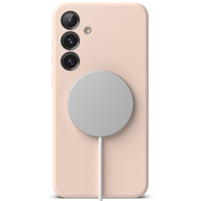 Bild 4, Ringke Galaxy S25 Skal MagSafe Silicone Pink Sand