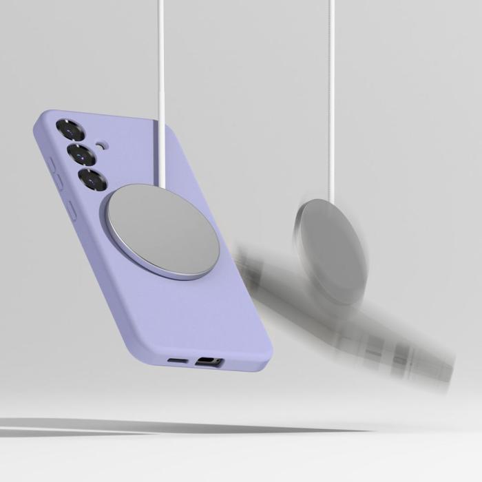 Bild 6, Ringke Galaxy S25 Plus Skal MagSafe Silicone Lavender