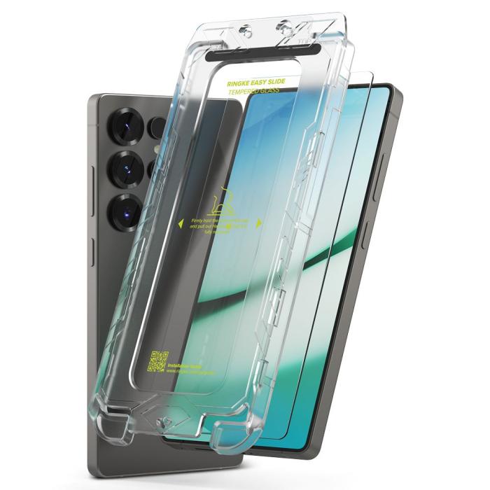 Bild 2, Ringke Galaxy S25 Ultra 2-PACK Easy Slide Skärmskydd Härdat Glas