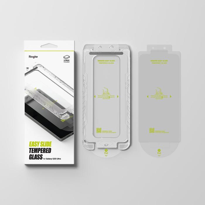 Bild 4, Ringke Galaxy S25 Ultra 2-PACK Easy Slide Skärmskydd Härdat Glas