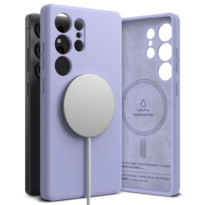 Bild 1, Ringke Galaxy S25 Ultra Skal MagSafe Silicone Lavender