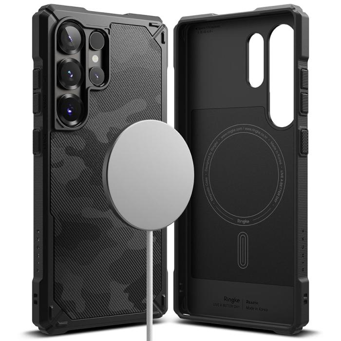 Bild 2, Ringke Galaxy S25 Ultra Skal MagSafe Rugged Gear Camo Svart
