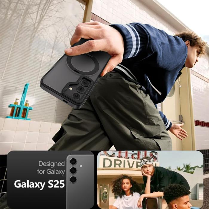 Bild 2, Tech-Protect Galaxy S25 Skal MagSafe MagRing Matt Svart