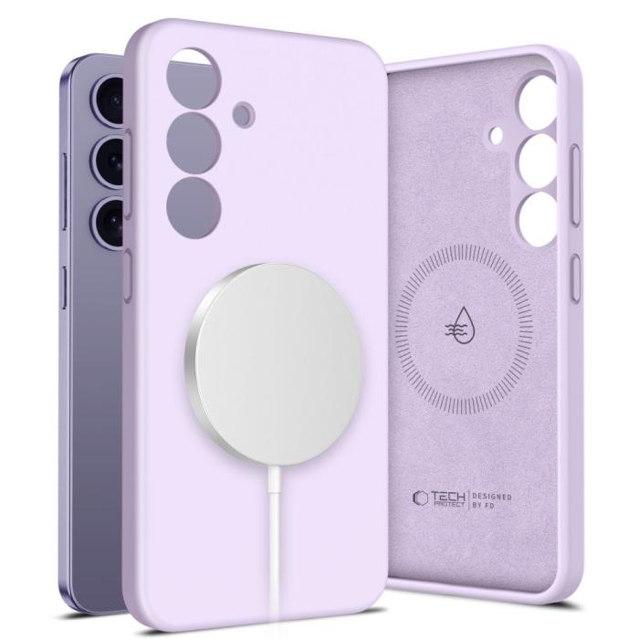 Bild 1, Tech-Protect Galaxy S25 Skal MagSafe Liquid Silicone Mauve
