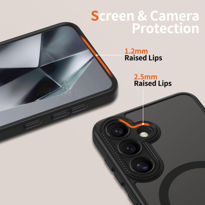 Bild 4, Tech-Protect Galaxy S25 Skal MagSafe MagCam Matt Svart