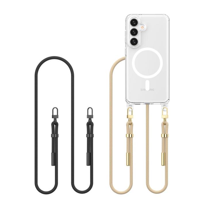 Bild 1, Tech-Protect Galaxy S25 Skal MagSafe FlexAir Chain Svart/Taupe