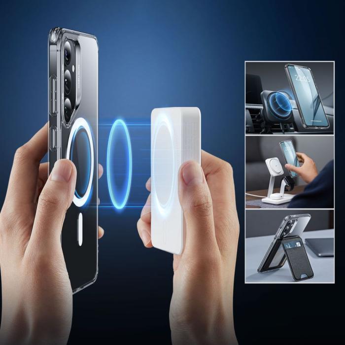Bild 4, ESR Galaxy S25 Plus Skal MagSafe CH HaloLock Transparent