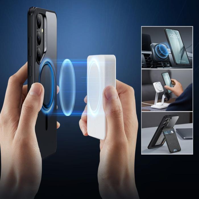 Bild 4, ESR Galaxy S25 Plus Skal MagSafe CH HaloLock Transparent/Svart