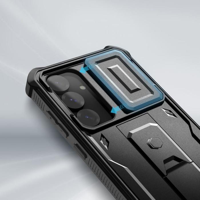 Bild 2, Tech-Protect Galaxy S25 Plus Skal Kevlar Cam+ Svart