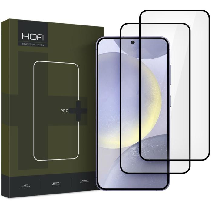 Bild 1, HOFI Galaxy S25 Plus 2-PACK Skärmskydd Pro+ Härdat Glas Svart