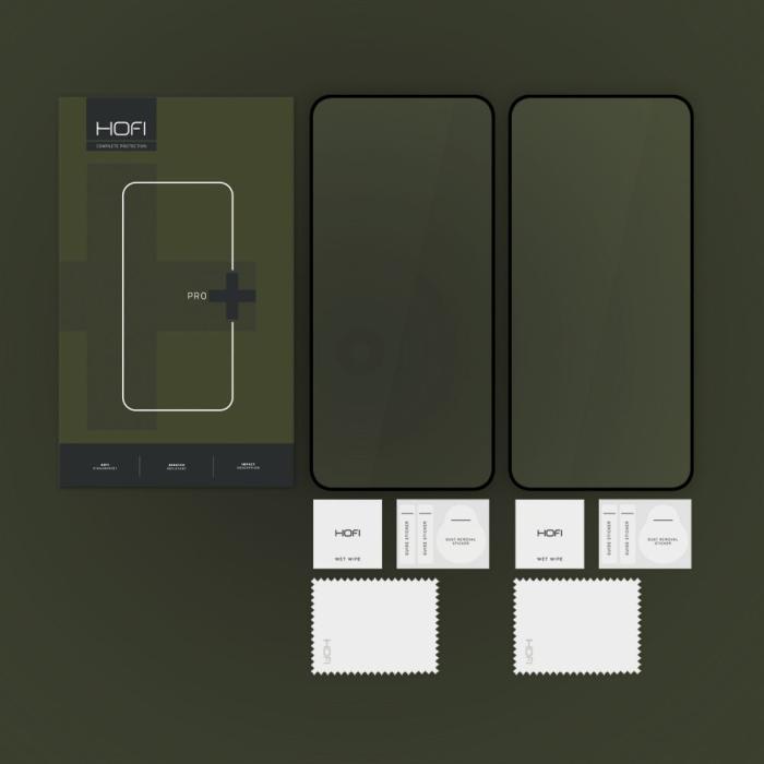 Bild 4, HOFI Galaxy S25 Plus 2-PACK Skärmskydd Pro+ Härdat Glas Svart